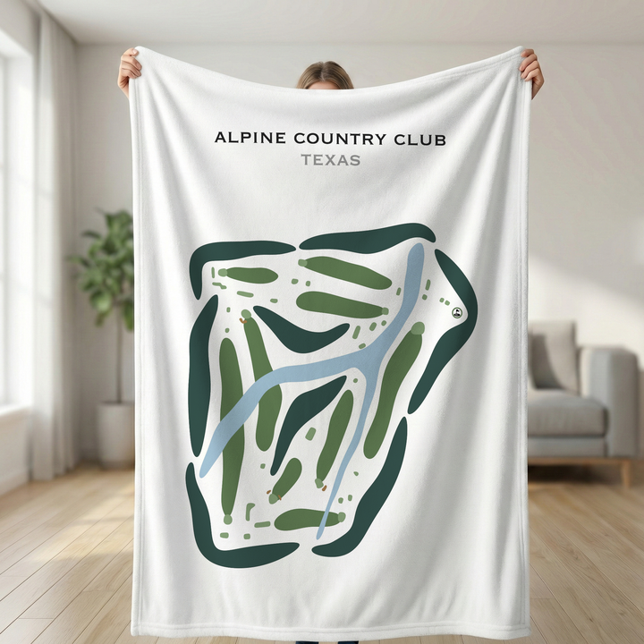 Alpine Country Club, Texas - Printed Golf Courses