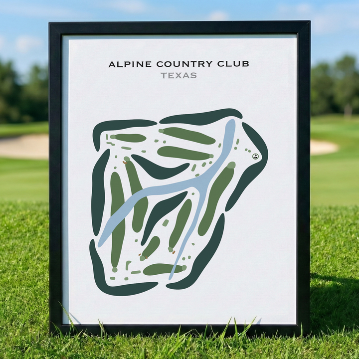 Alpine Country Club, Texas - Printed Golf Courses