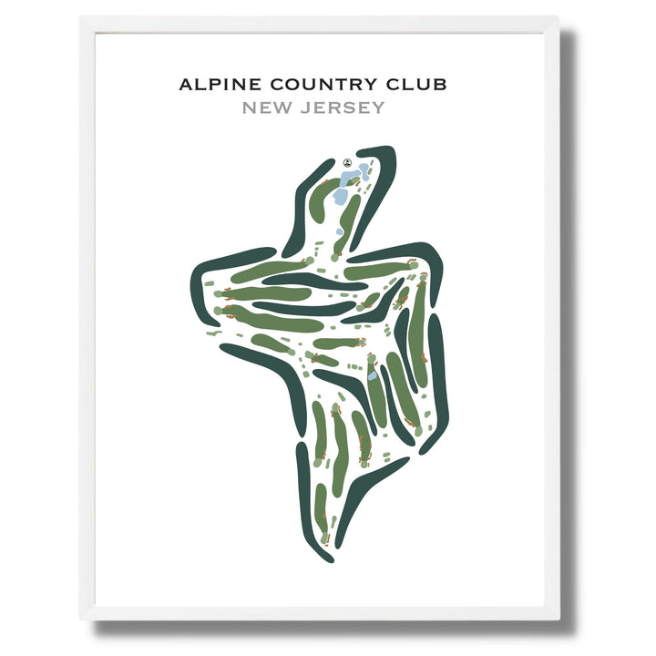 Alpine Country Club, New Jersey - Printed Golf Courses