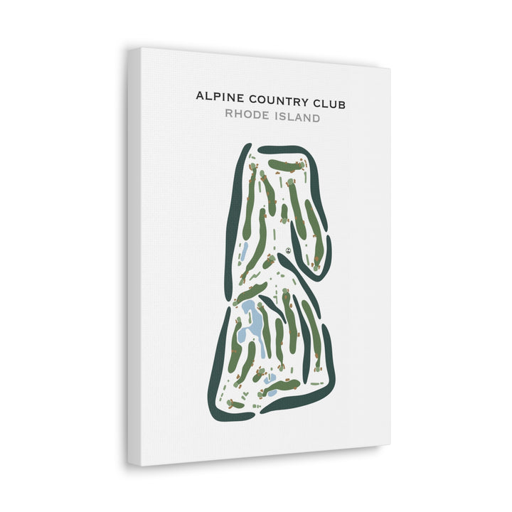 Alpine Country Club, Rhode Island - Printed Golf Courses