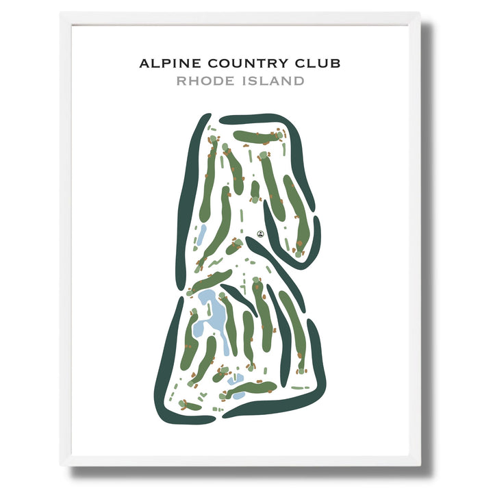 Alpine Country Club, Rhode Island - Printed Golf Courses