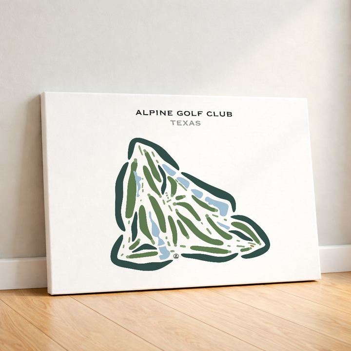 Alpine Golf Club, Texas - Printed Golf Courses