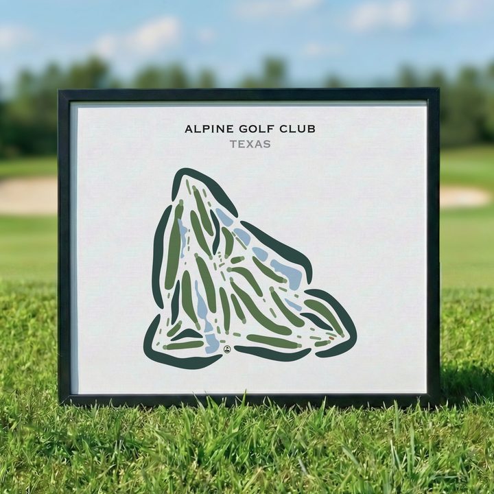 Alpine Golf Club, Texas - Printed Golf Courses