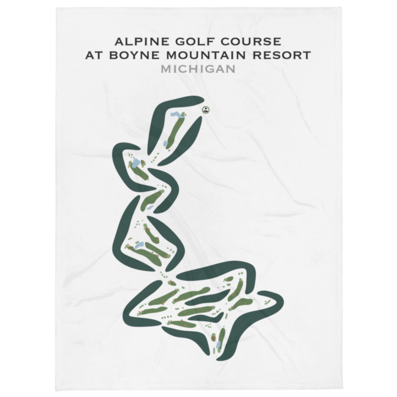 Alpine Golf Course, Michigan - Printed Golf Courses