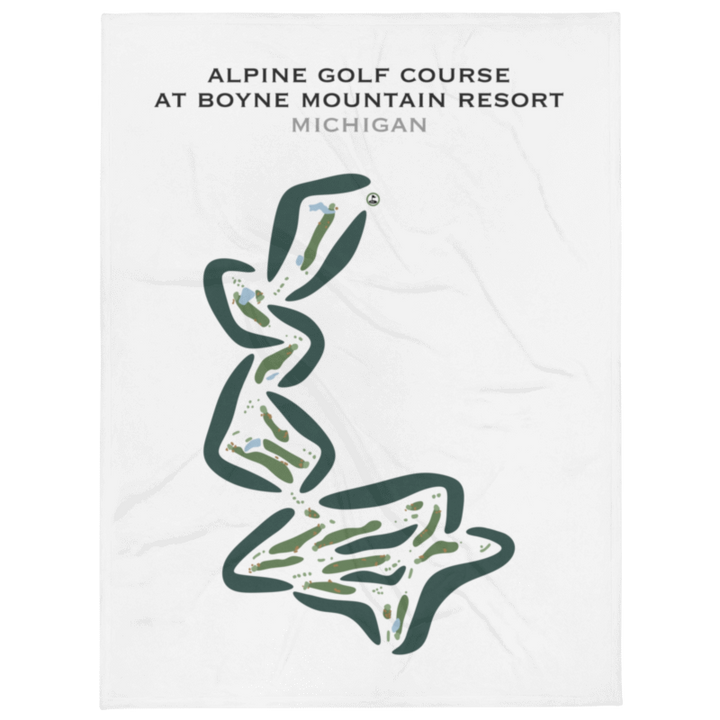 Alpine Golf Course, Michigan - Printed Golf Courses