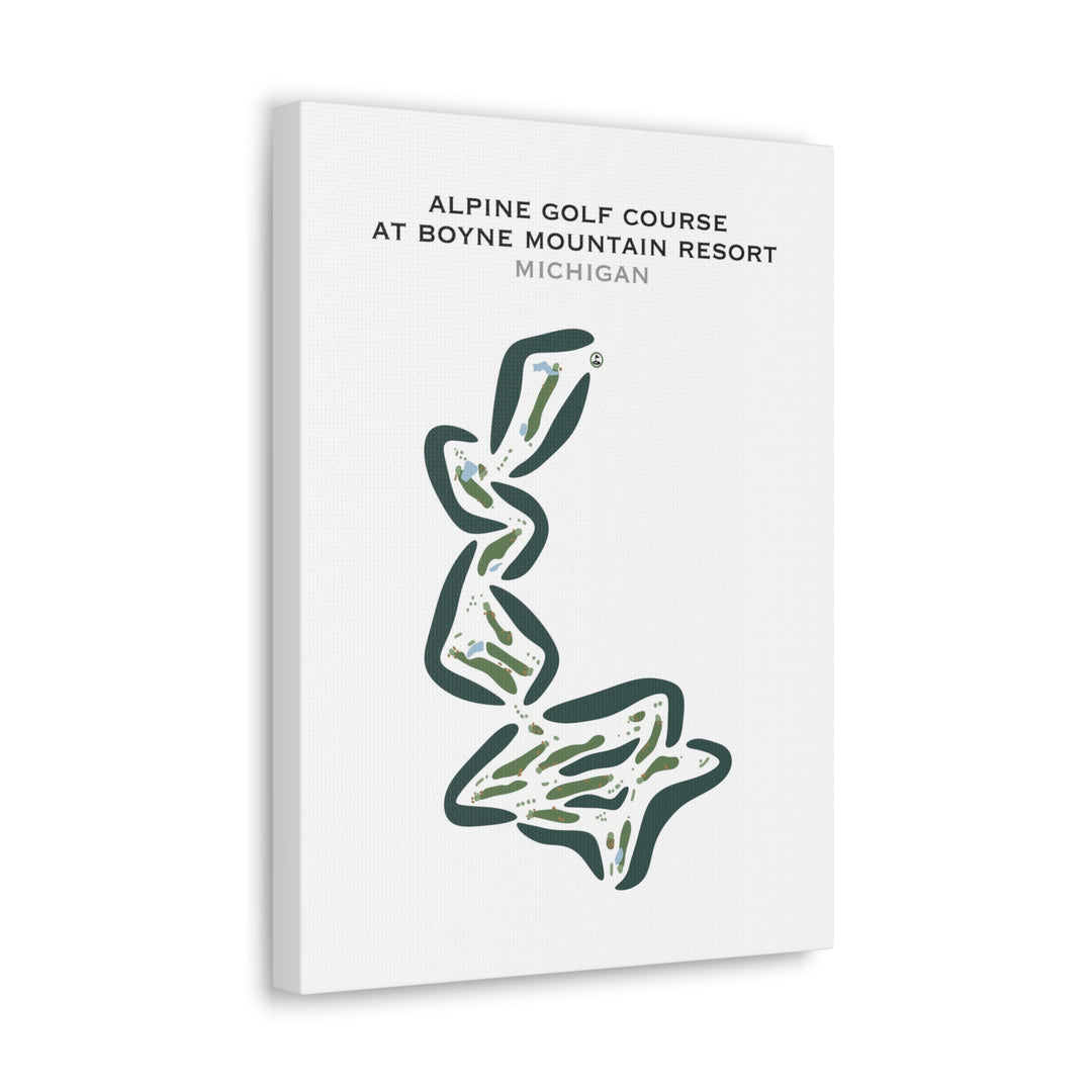 Alpine Golf Course, Michigan - Printed Golf Courses