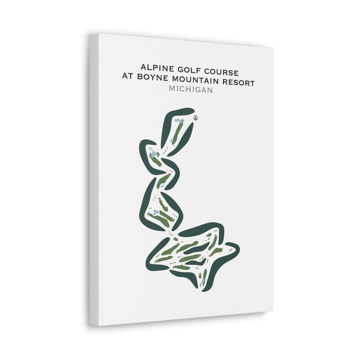Alpine Golf Course, Michigan - Printed Golf Courses