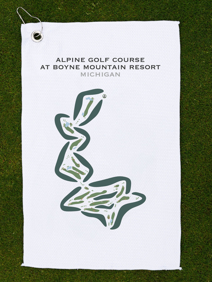 Alpine Golf Course, Michigan - Printed Golf Courses