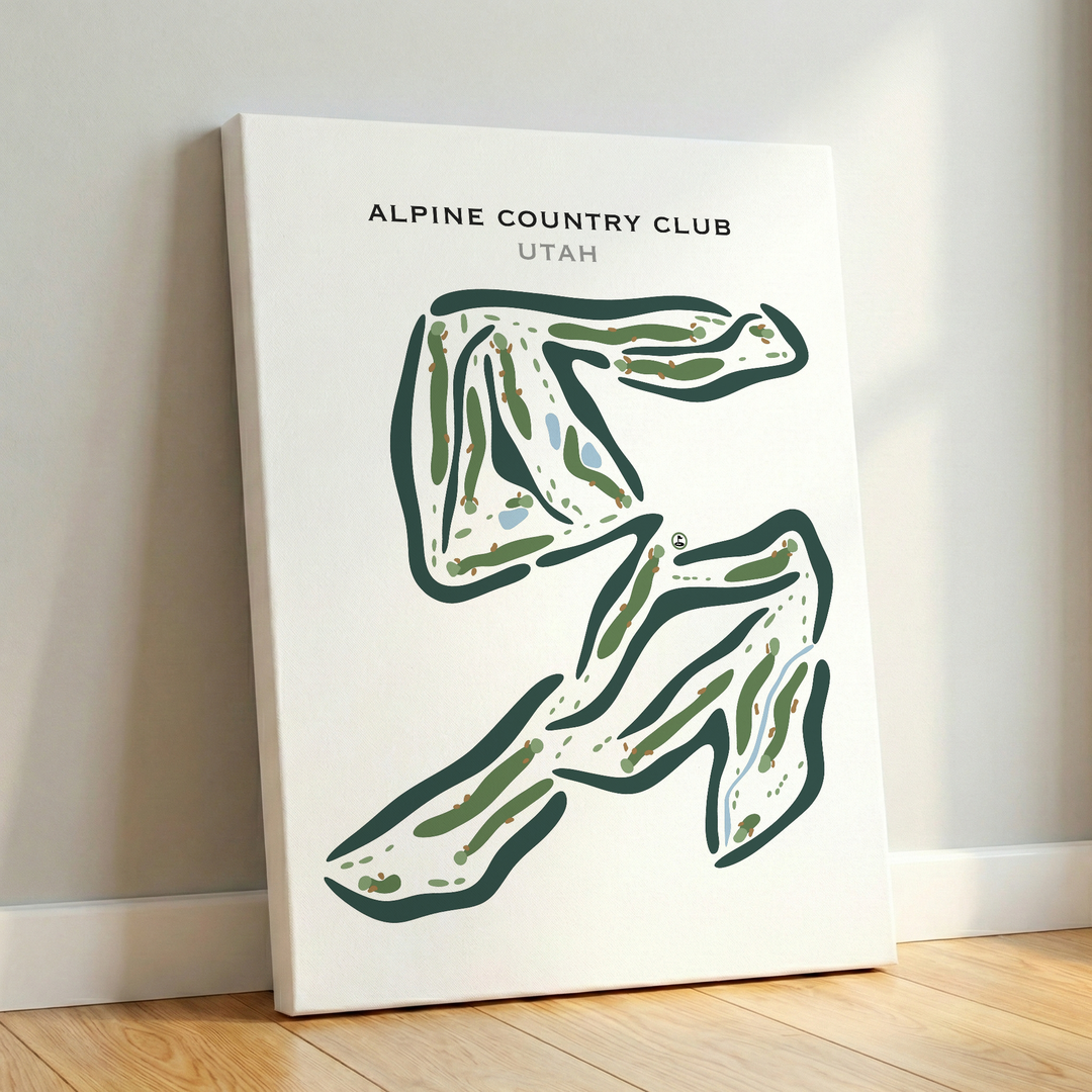 Alpine Country Club, Highland Utah - Printed Golf Courses