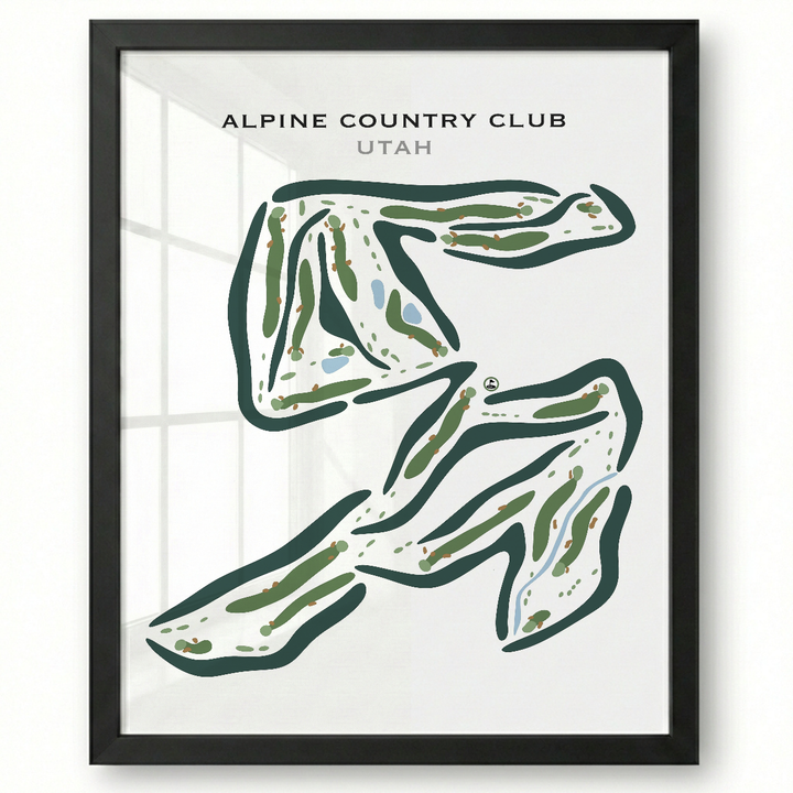 Alpine Country Club, Highland Utah - Printed Golf Courses