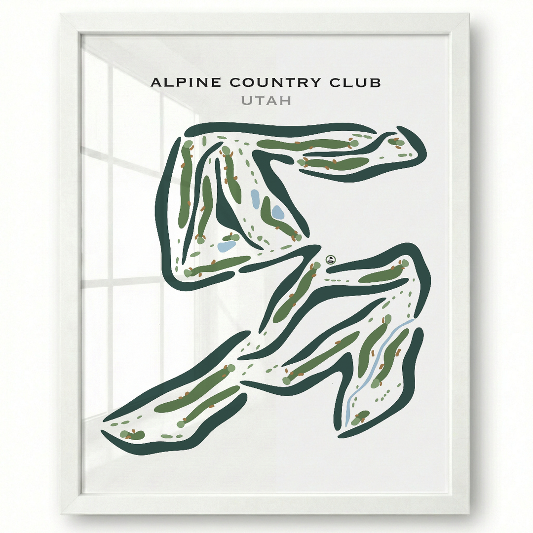 Alpine Country Club, Highland Utah - Printed Golf Courses