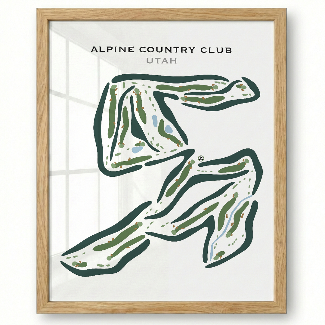 Alpine Country Club, Highland Utah - Printed Golf Courses
