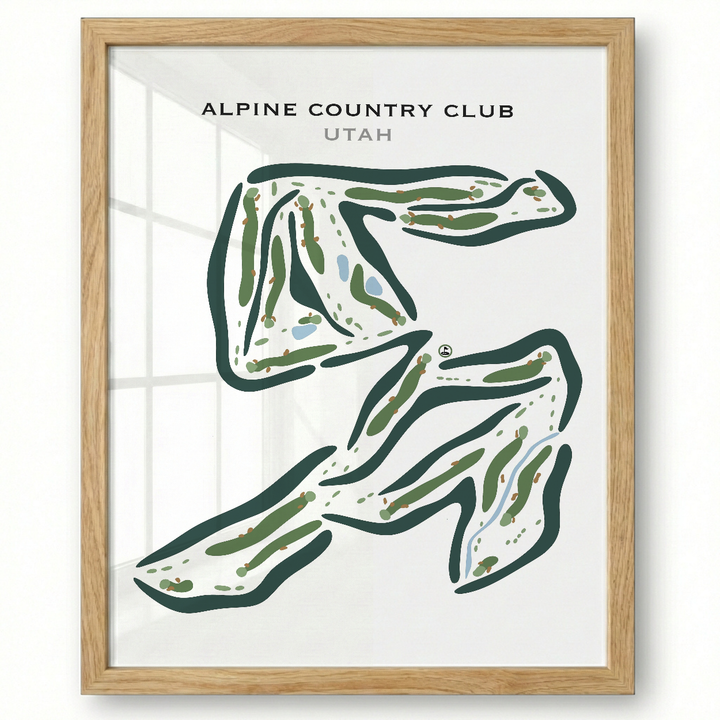 Alpine Country Club, Highland Utah - Printed Golf Courses