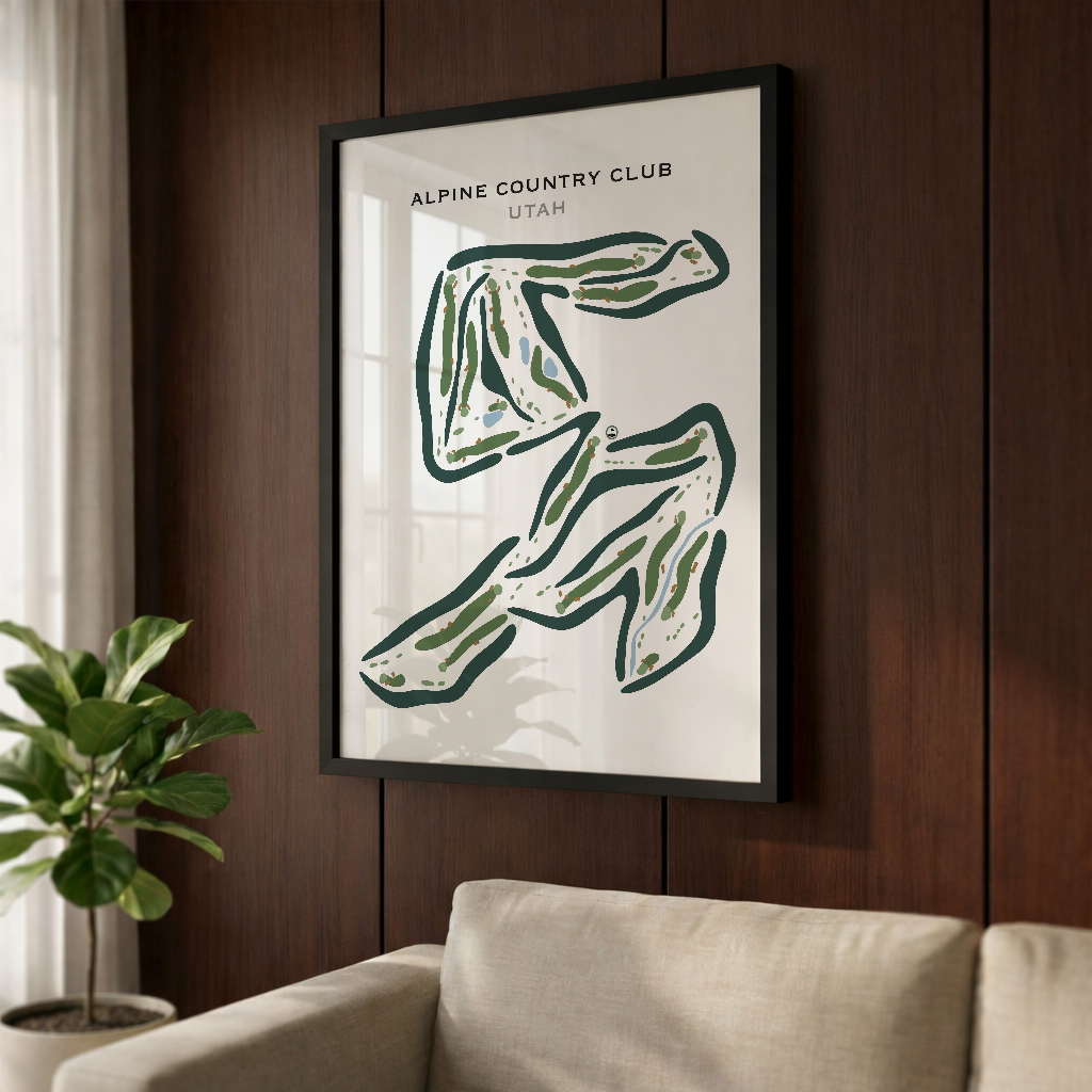 Alpine Country Club, Highland Utah - Printed Golf Courses