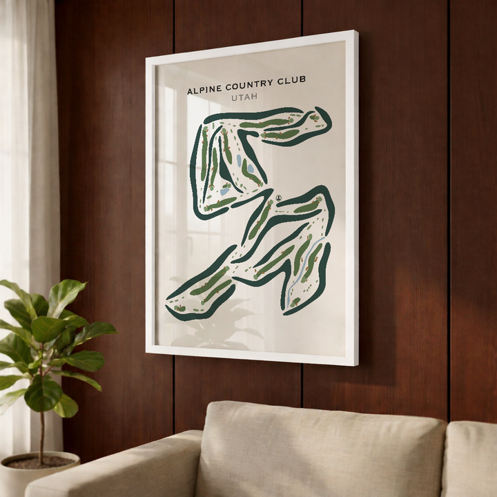 Alpine Country Club, Highland Utah - Printed Golf Courses