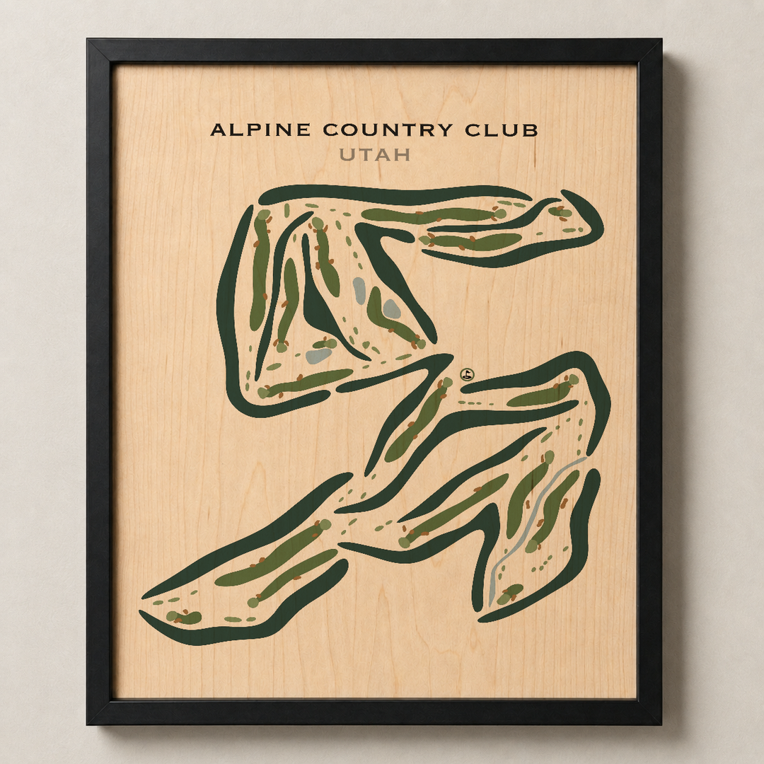 Alpine Country Club, Highland Utah - Printed Golf Courses