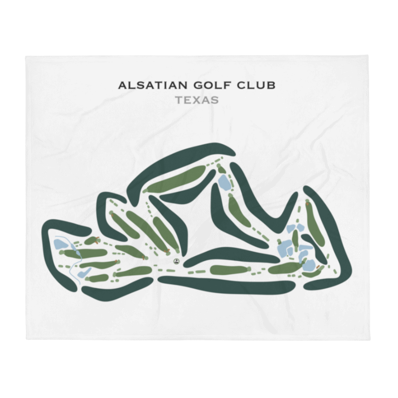 Alsatian Golf Club, Texas - Printed Golf Courses