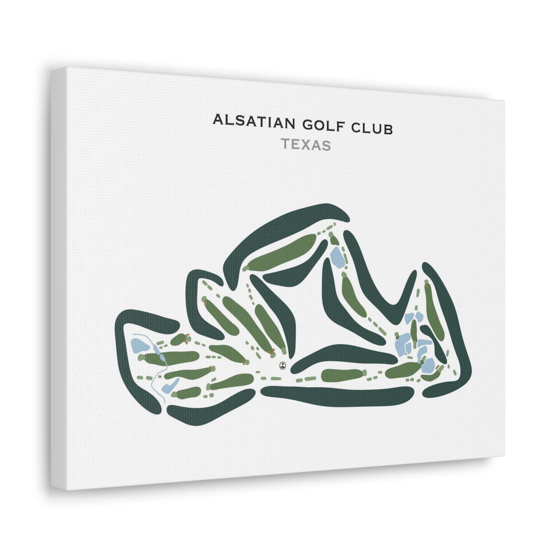 Alsatian Golf Club, Texas - Printed Golf Courses