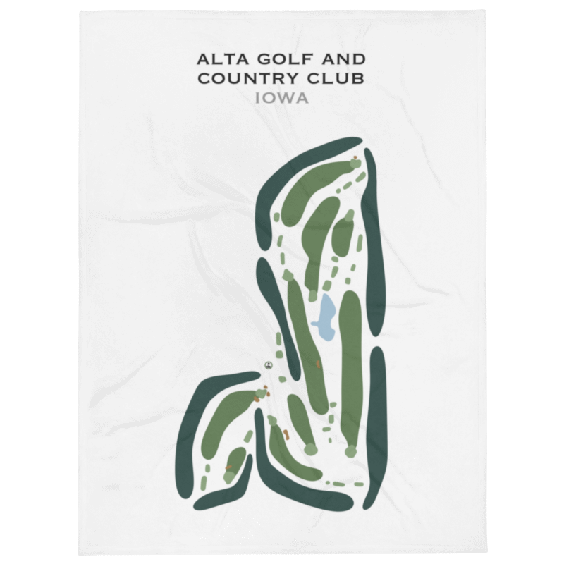 Alta Golf & Country Club, Iowa - Printed Golf Courses