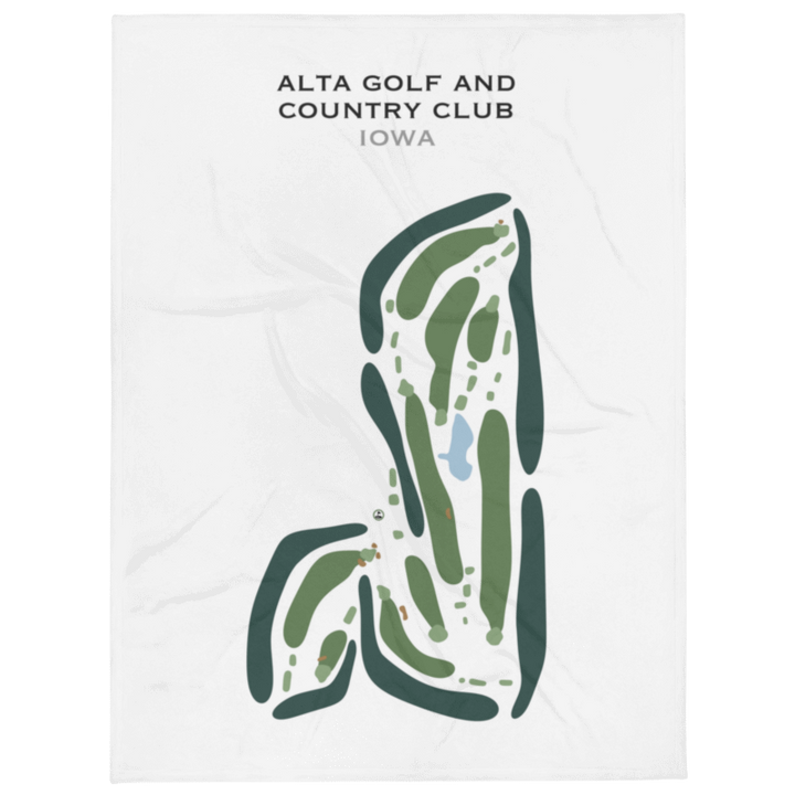 Alta Golf & Country Club, Iowa - Printed Golf Courses