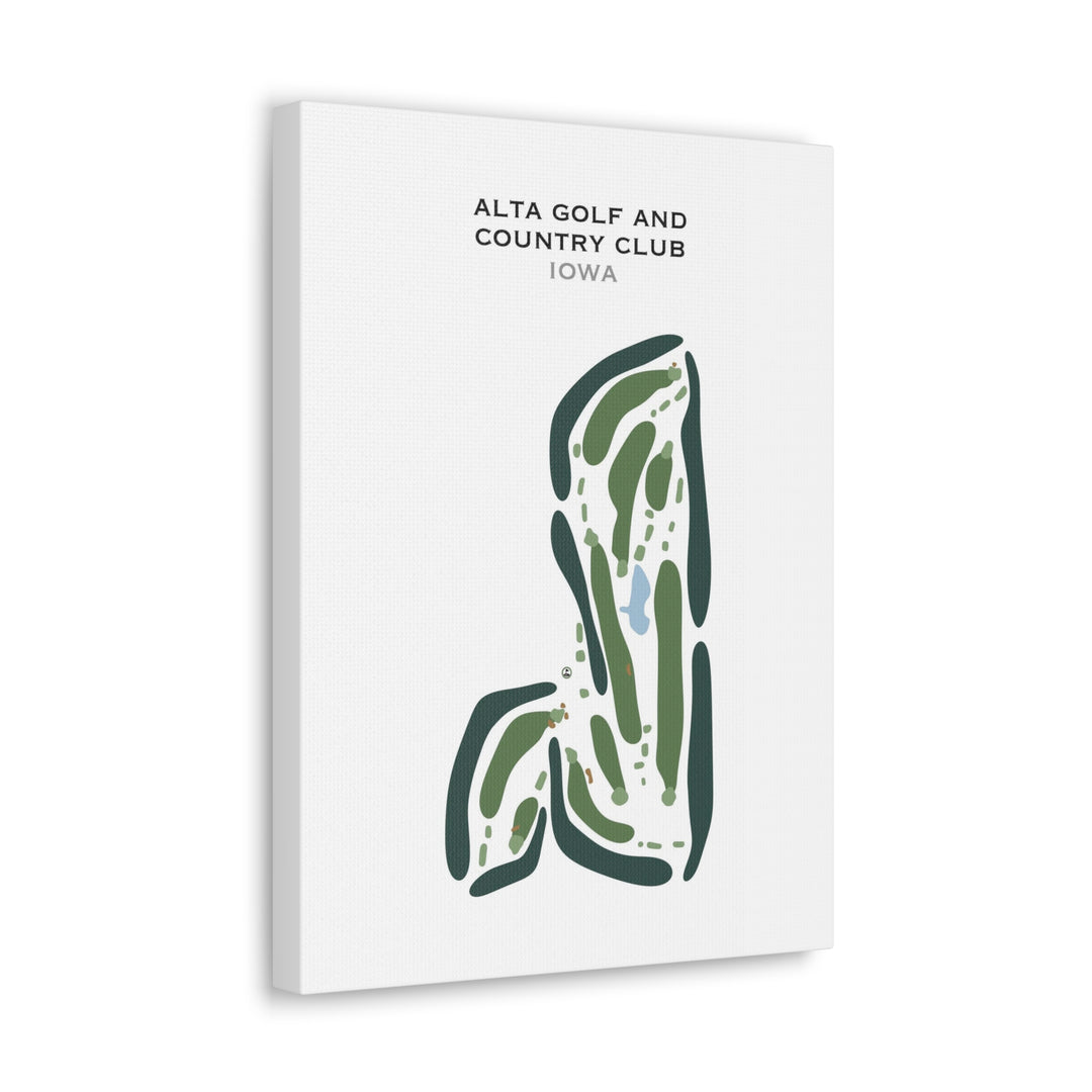 Alta Golf & Country Club, Iowa - Printed Golf Courses