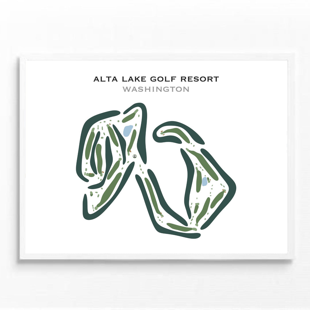 Alta Lake Golf Resort, Washington - Printed Golf Courses