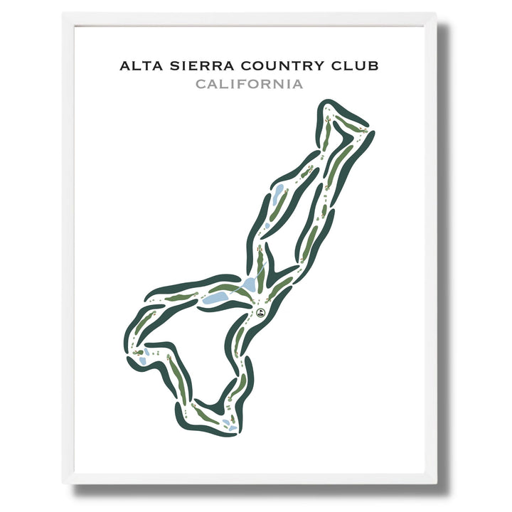 Alta Sierra Country Club, California - Printed Golf Courses