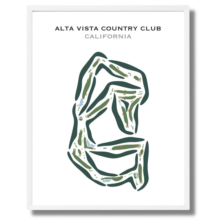 Alta Vista Country Club, California - Printed Golf Courses