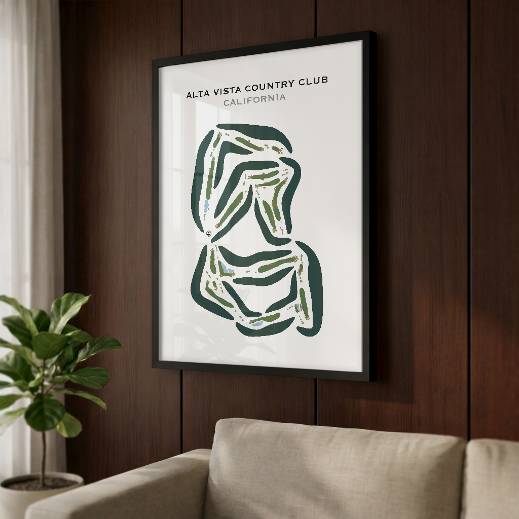 Alta Vista Country Club, California - Printed Golf Courses