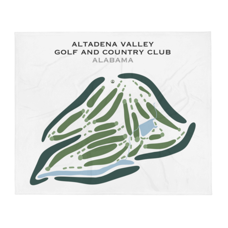 Altadena Valley Golf & Country Club, Alabama - Printed Golf Course