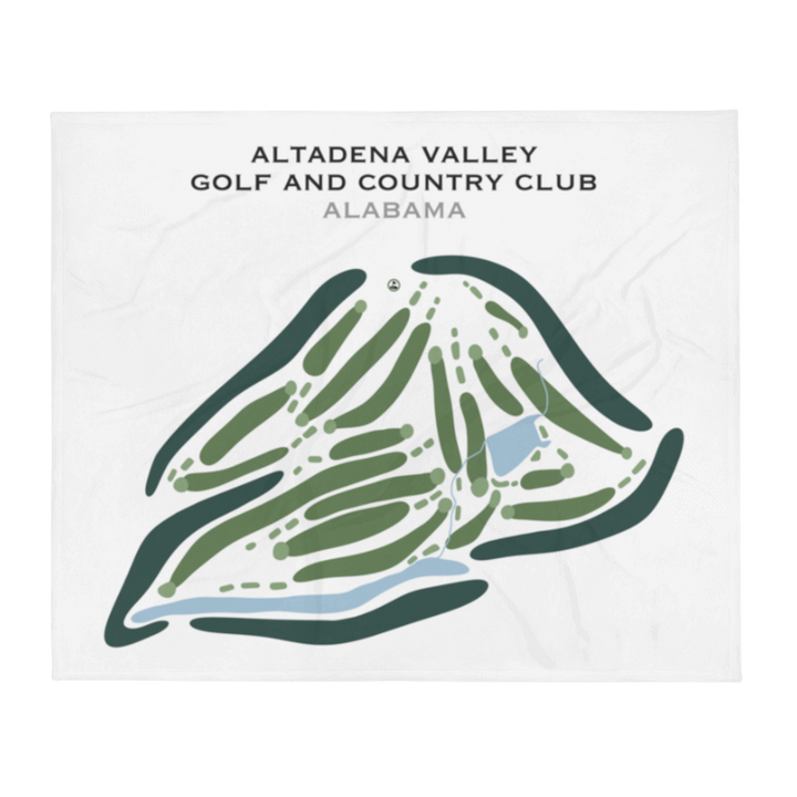 Altadena Valley Golf & Country Club, Alabama - Printed Golf Course