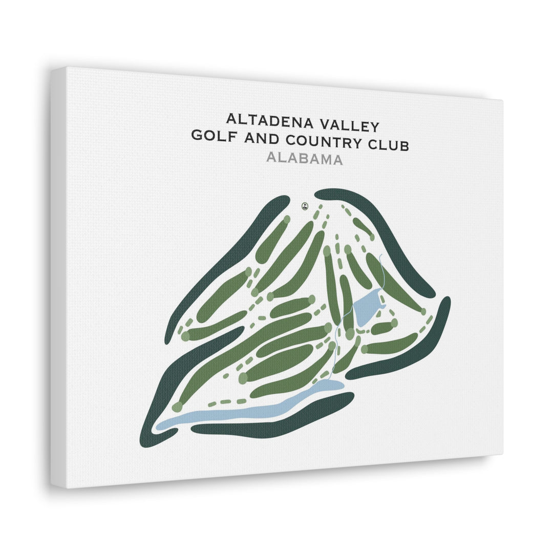 Altadena Valley Golf & Country Club, Alabama - Printed Golf Course