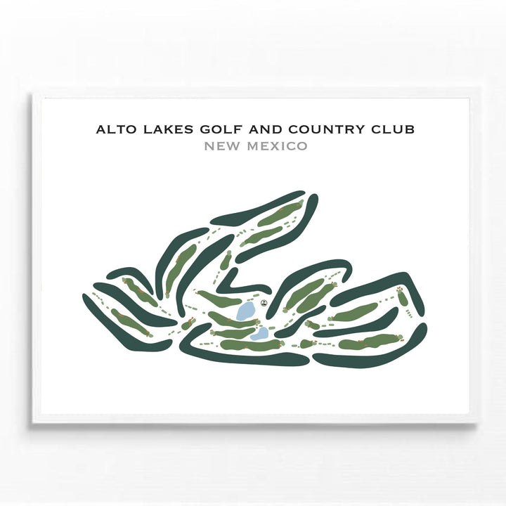 Alto Lakes Golf & Country Club, New Mexico - Printed Golf Courses