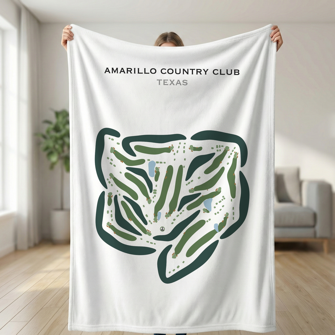 Amarillo Country Club, Texas - Printed Golf Courses
