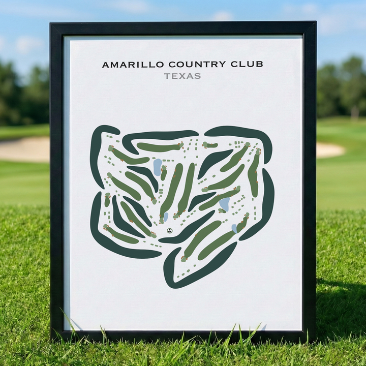 Amarillo Country Club, Texas - Printed Golf Courses
