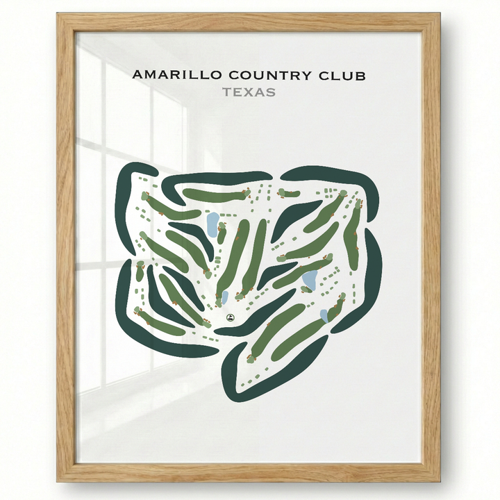Amarillo Country Club, Texas - Printed Golf Courses