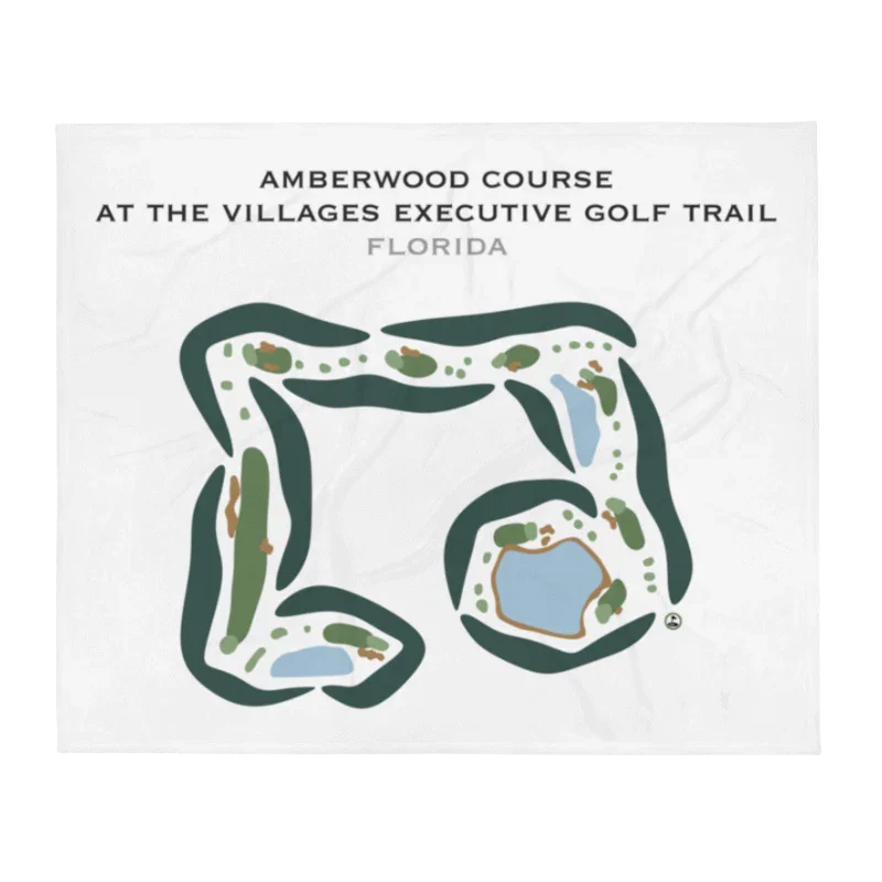 Amberwood Course at the Villages Executive Golf Trail, Florida - Printed Golf Courses