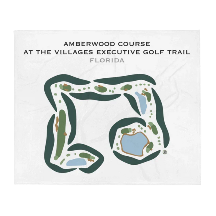 Amberwood Course at the Villages Executive Golf Trail, Florida - Printed Golf Courses