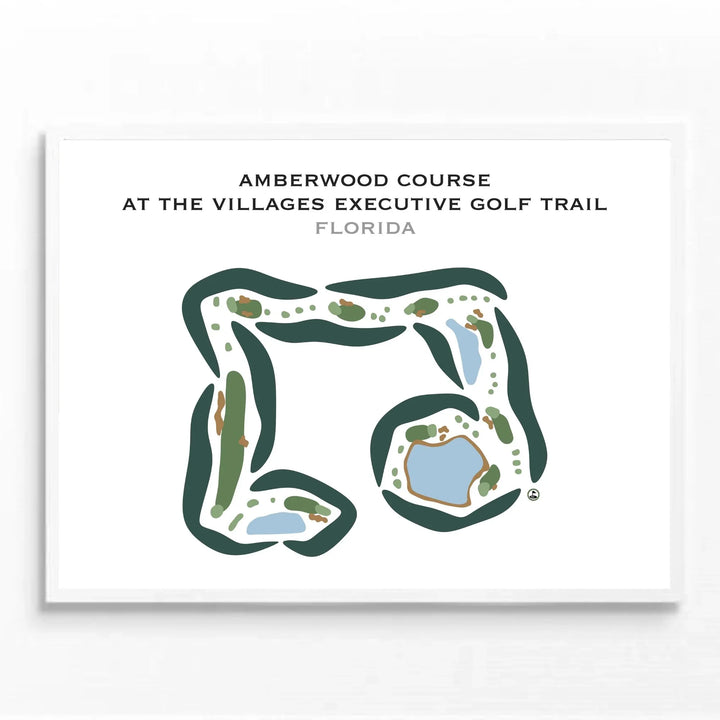 Amberwood Course at the Villages Executive Golf Trail, Florida - Printed Golf Courses