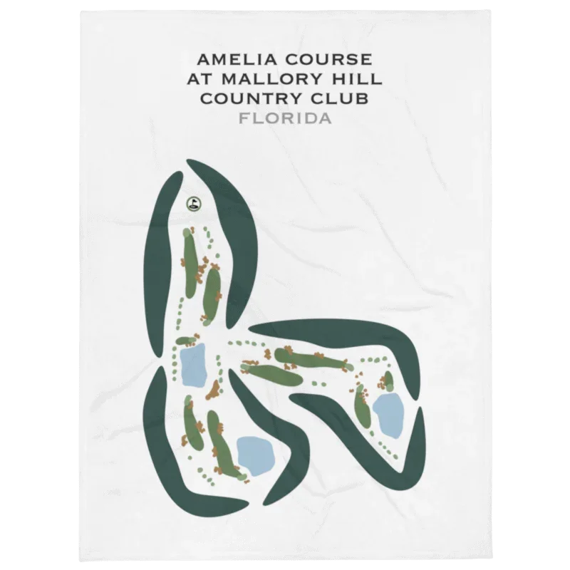 Amelia Course at Mallory Hill Country Club, Florida - Printed Golf Courses