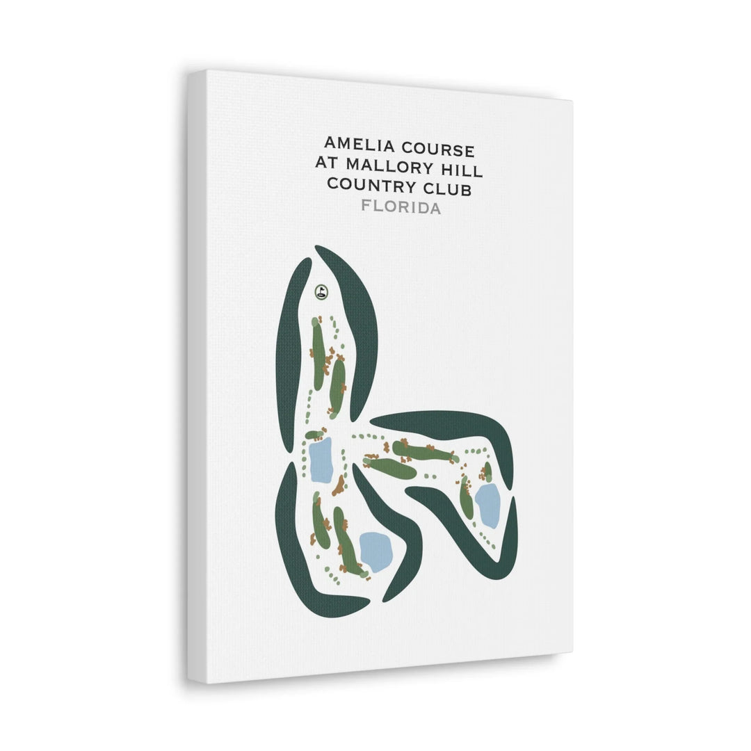 Amelia Course at Mallory Hill Country Club, Florida - Printed Golf Courses