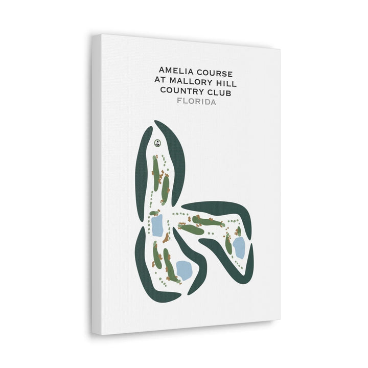Amelia Course at Mallory Hill Country Club, Florida - Printed Golf Courses