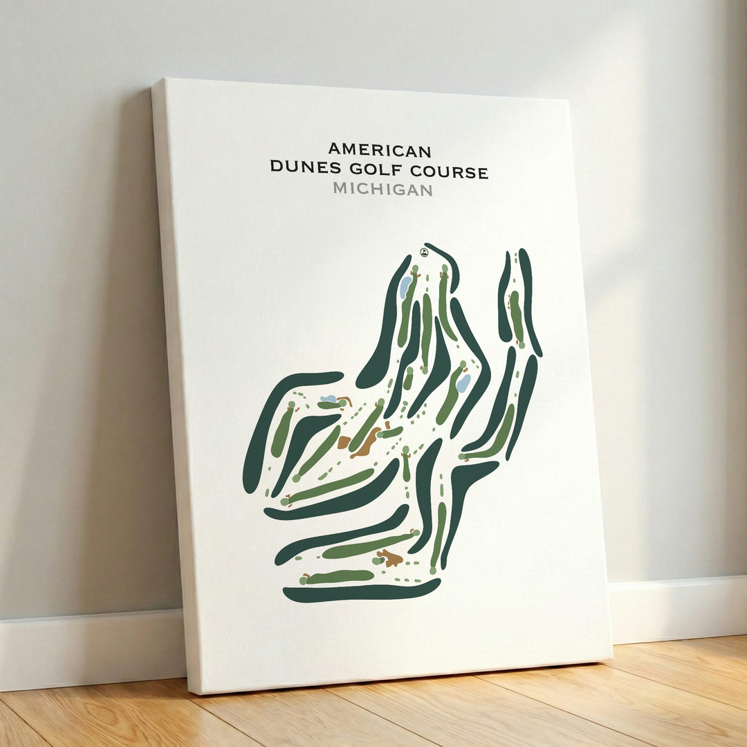 American Dunes Golf Course, Michigan - Printed Golf Courses