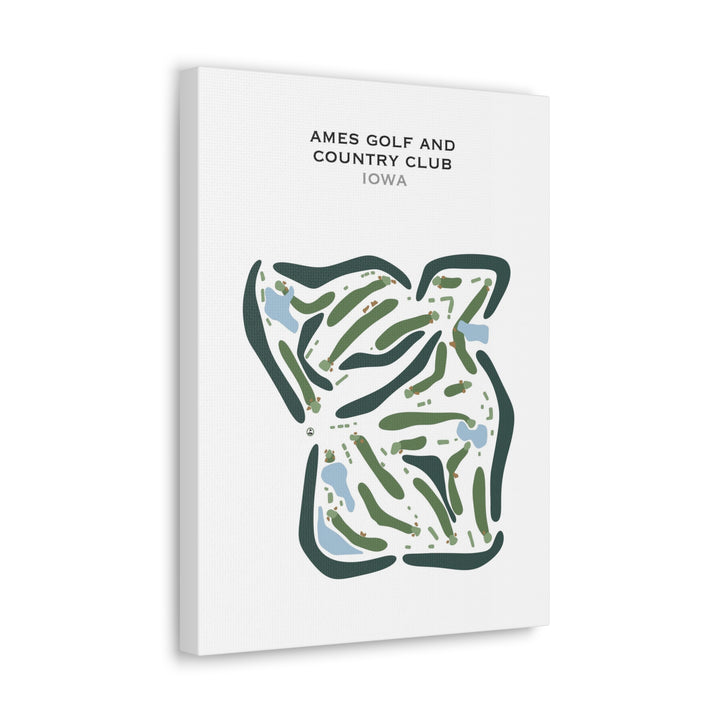 Ames Golf & Country Club, Iowa - Printed Golf Courses