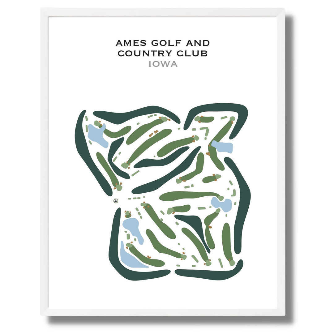 Ames Golf & Country Club, Iowa - Printed Golf Courses