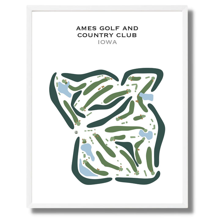 Ames Golf & Country Club, Iowa - Printed Golf Courses