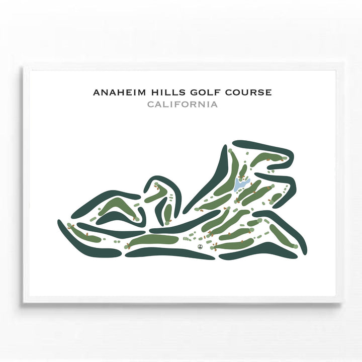 Anaheim Hills Golf Course, California - Printed Golf Courses