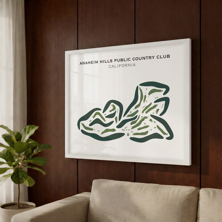 Anaheim Hills Public Country Club, California - Printed Golf Courses