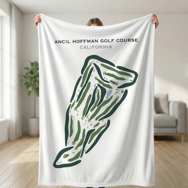 Ancil Hoffman Golf Course, California - Printed Golf Courses