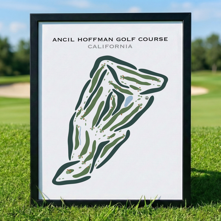 Ancil Hoffman Golf Course, California - Printed Golf Courses
